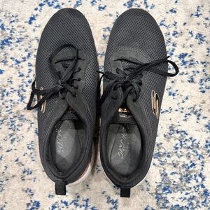 Skechers Charcoal Lace-Up Sneakers